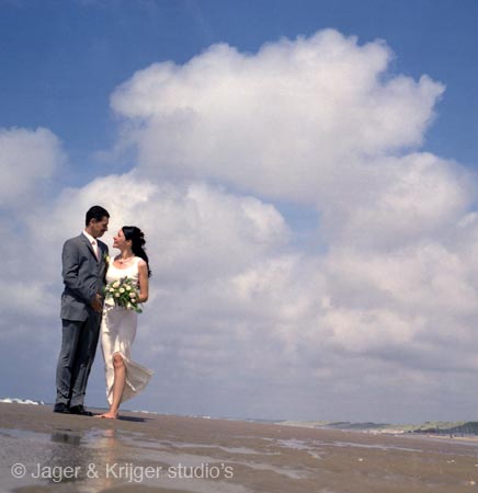 strand, wolkenlucht